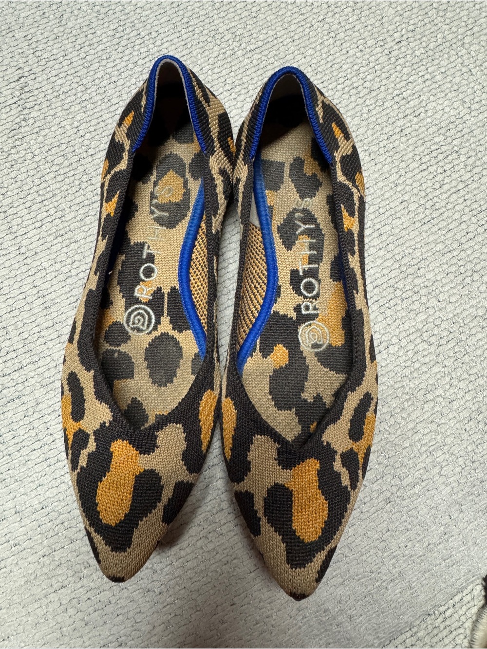 Rothy's The Point II Leopard Print Size 5 - Picture 4 of 7
